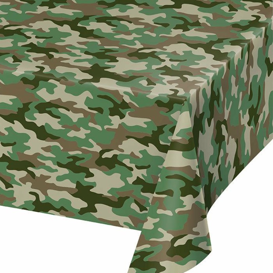 General Decorations * | Creative Converting General Decorations Camo Plastic Tablecover 54 X 108 , All Over Print