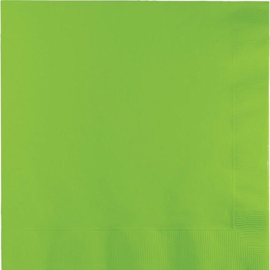 Solid Color Tableware * | Creative Converting Fresh Lime Luncheon Napkin 3Ply, 50 Ct Solid Color Tableware