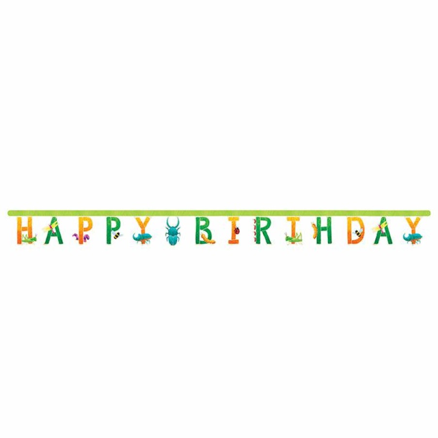 Birthdays * | Creative Converting Birthday Bugs Jointed Banner Lg