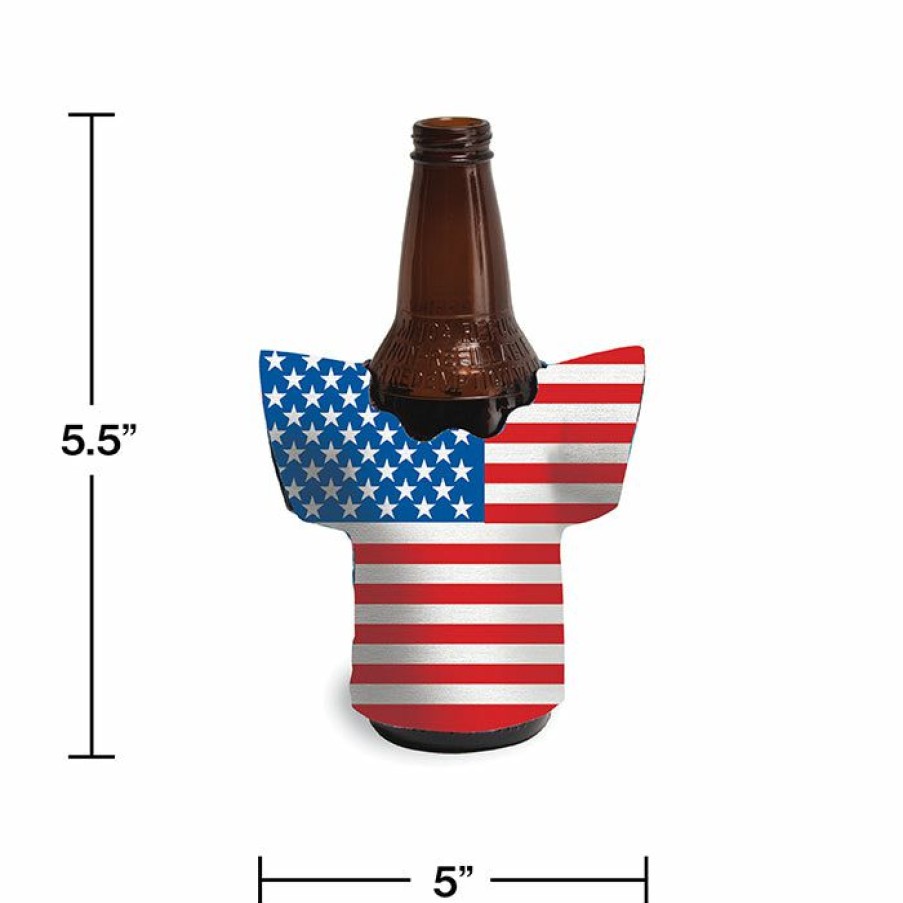 Holidays * | Creative Converting Patriotic And 4Th Of July Party Decorations Patriotic Drink Holder