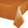 Solid Color Tableware * | Creative Converting Pumpkin Spice Tablecover 54 X 108 Polylined Tissue Solid Color Tableware