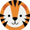 Birthdays * | Creative Converting Animal Faces Dinner Plate, Tiger 8Ct