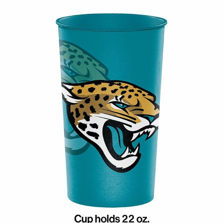 Sports * | Creative Converting Jacksonville Jaguars Plastic Cup, 22 Oz Nfl And Football Party Supplies