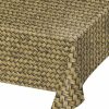 Themed Tableware * | Creative Converting Basket Weave Plastic Table Cover, 54 X 108 Themed Tableware