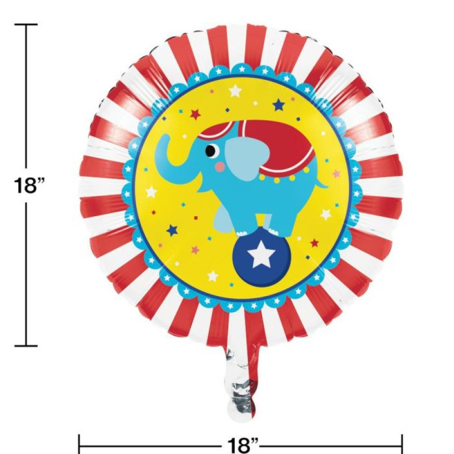 Birthdays * | Creative Converting Circus Party 18 Mylar Ballon (10/Case)