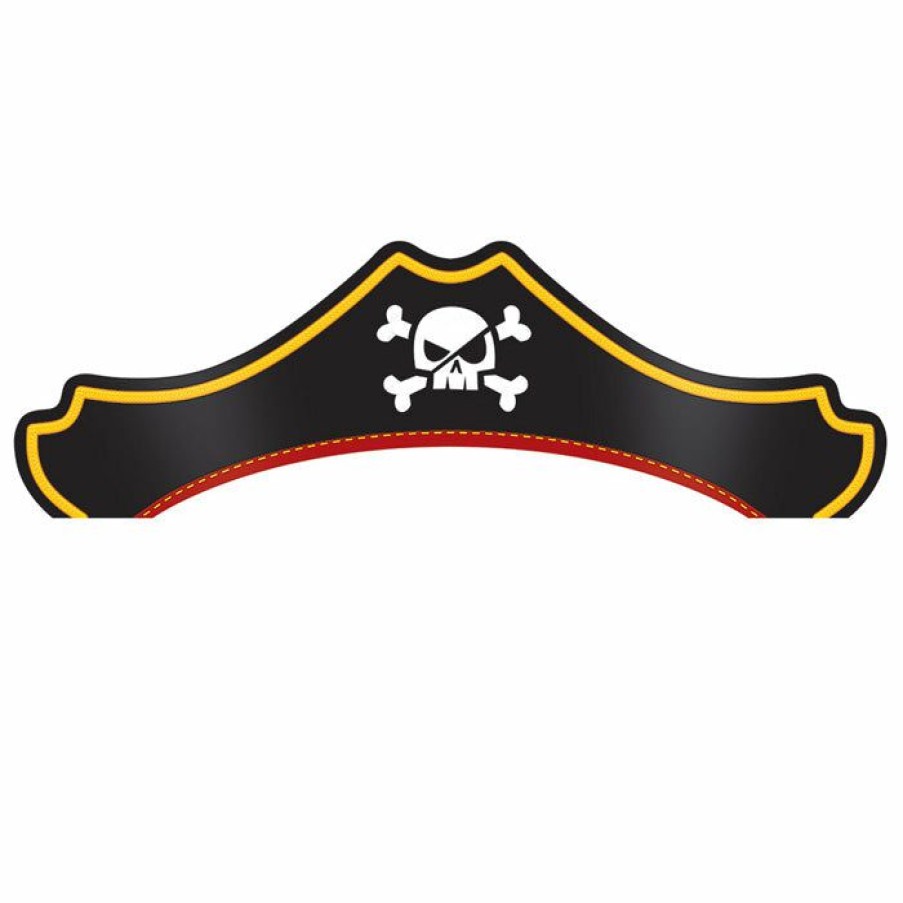 Birthdays * | Creative Converting Pirate Treasure Party Hats, 8 Ct Kids Birthday Party Themes