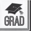 Graduation Party Supplies * | Creative Converting Graduation School Spirit White Beverage Napkins, 36 Ct