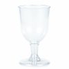 Solid Color Tableware * | Creative Converting Clear Plastic Wine Glasses 5 Oz, 6 Ct