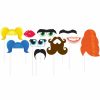 General Decorations * | Creative Converting Funny Faces Photo Booth Props, 10 Ct