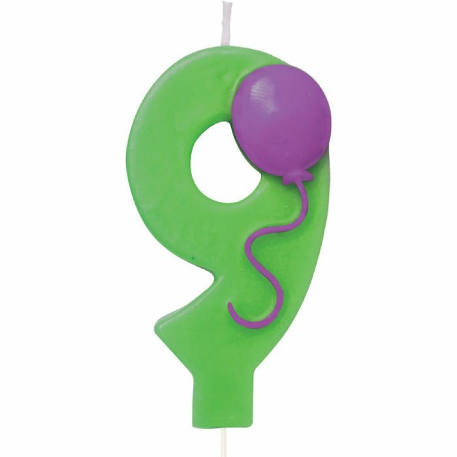 Birthdays * | Creative Converting Birthday Party Candles #9 Balloon Candle