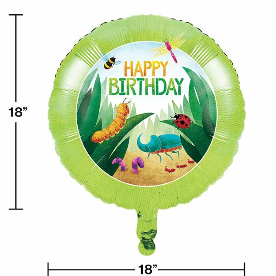 Birthdays * | Creative Converting Kids Birthday Party Themes Birthday Bugs Metallic Balloon 18