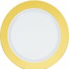 Bridal And Wedding * | Creative Converting 7.5 Gold Rim Plastic Plate 10Ct Anniversary Decorations