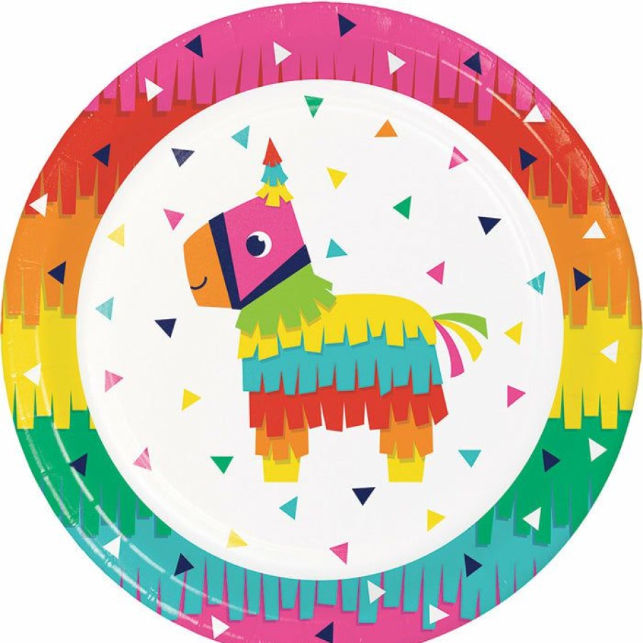 Holidays * | Creative Converting Cinco De Mayo And Fiesta Party Decorations Fiesta Fun Paper Plates, 8 Ct