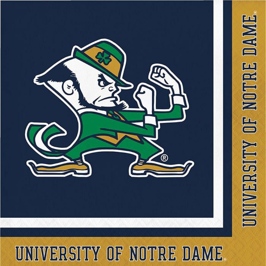 Sports * | Creative Converting Notre Dame Napkins, 20 Ct