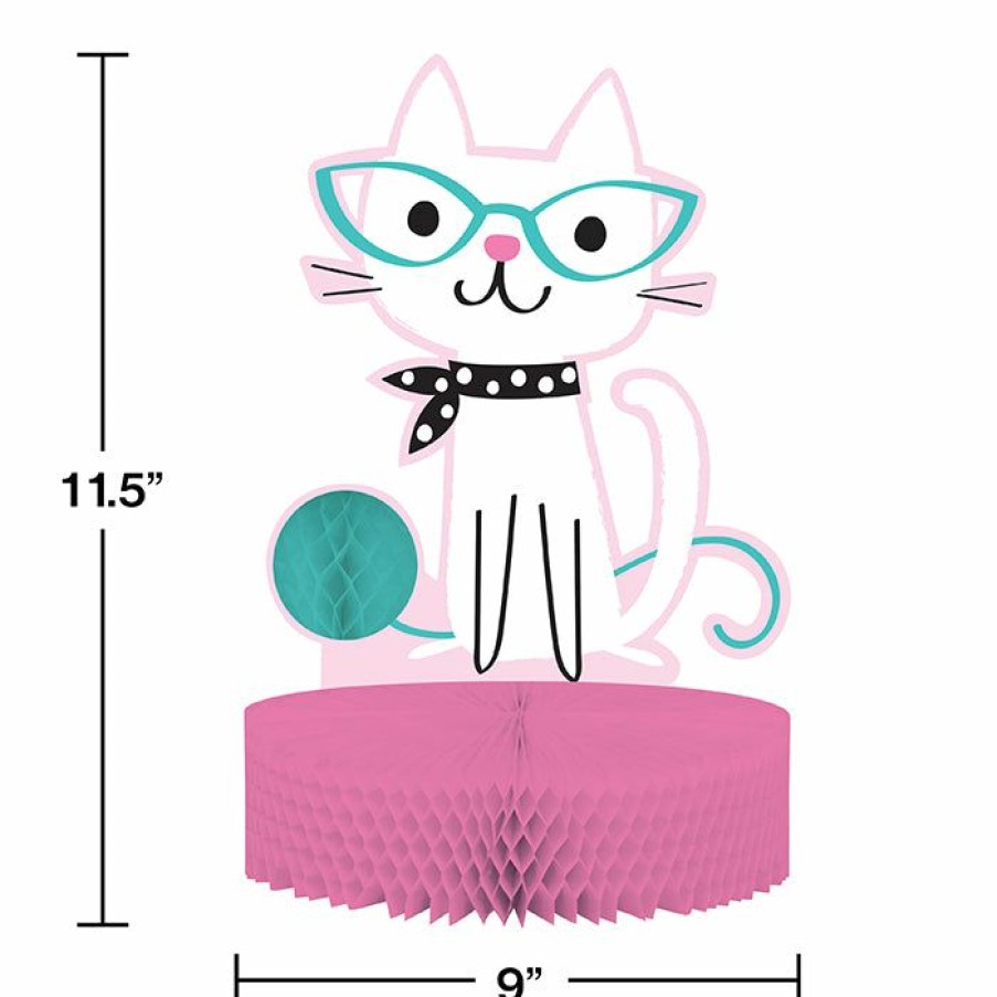 Birthdays * | Creative Converting Cat Party Centerpiece Kids Birthday Party Themes