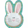 Holidays * | Creative Converting Easter Treats Bunny Shaped Plate 8Ct Easter Party Supplies