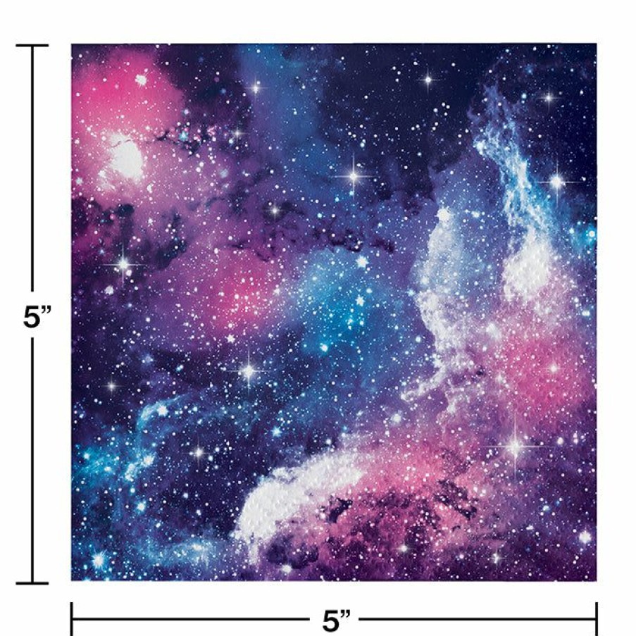 Themed Tableware * | Creative Converting Galaxy Party Beverage Napkins, 16 Ct