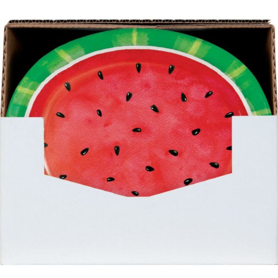 Holidays * | Creative Converting Watermelon Check Oval Platter 8Ct