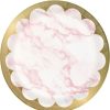 Baby Showers * | Creative Converting Baby Showers Pink Marble Dessert Plate, Foil (8/Pkg)