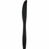 Solid Color Tableware * | Creative Converting Solid Color Tableware Black Plastic Knives, 24 Ct