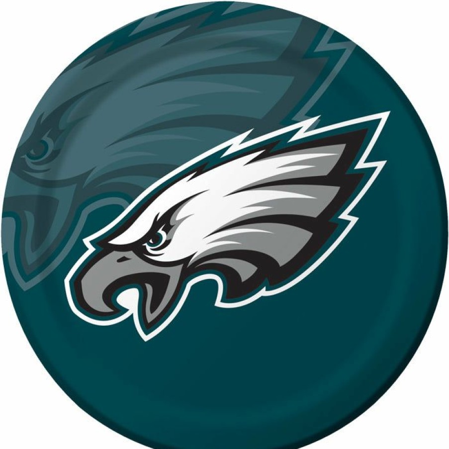 Sports * | Creative Converting Philadelphia Eagles Paper Plates, 8 Ct