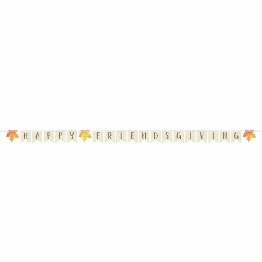 Holidays * | Creative Converting Ribbon Banner Shaped (1/Pkg) Thanksgiving Party Decorations