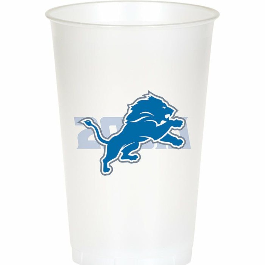 Sports * | Creative Converting Detroit Lions Plastic Cup, 20Oz, 8 Ct