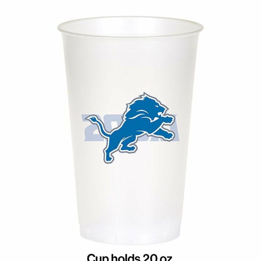 Sports * | Creative Converting Detroit Lions Plastic Cup, 20Oz, 8 Ct