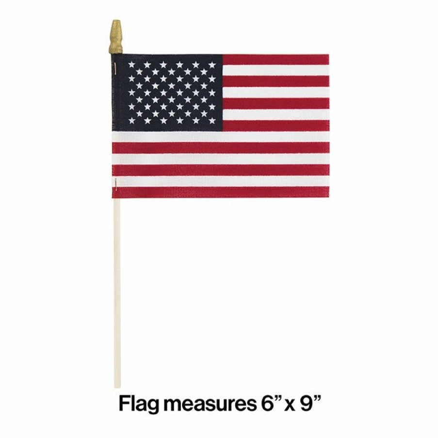 Holidays * | Creative Converting Cloth Usa Flag, 4 X 6 Patriotic And 4Th Of July Party Decorations