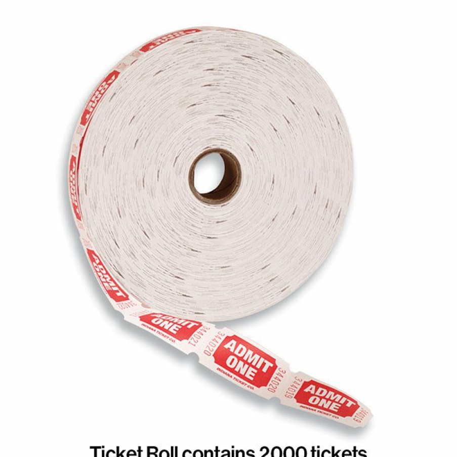 General Decorations * | Creative Converting Red/Blue/Orange/Green 50/50 Ticket Roll