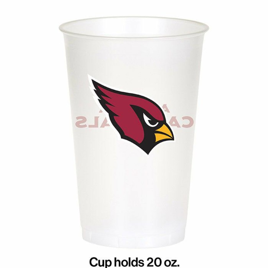 Sports * | Creative Converting Arizona Cardinals Plastic Cup, 20Oz, 8 Ct Nfl And Football Party Supplies