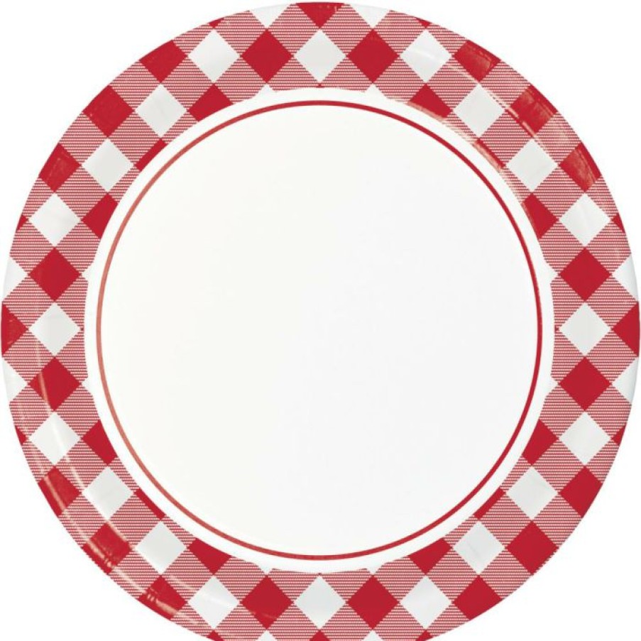 Holidays * | Creative Converting Classic Gingham Dinner Plate (8/Pkg)