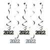 Holidays * | Creative Converting 2022 Dizzy Danglers Black/Silver, 5 Ct New Year'S Eve Party Supplies