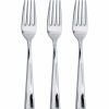 Solid Color Tableware * | Creative Converting Forks Only, Metallic Silver, 24 Ct