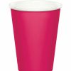 Solid Color Tableware * | Creative Converting Hot Magenta Hot/Cold Paper Cups 9 Oz., 24 Ct