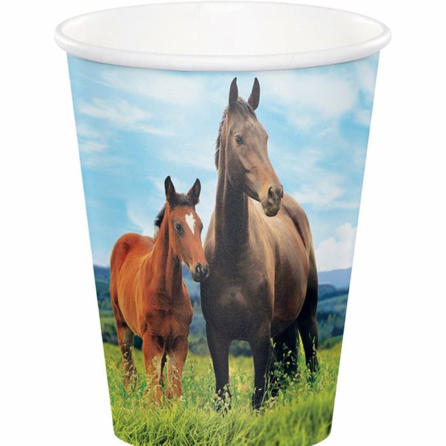 Birthdays * | Creative Converting Horse And Pony Hot/Cold Paper Cups 9 Oz., 8 Ct