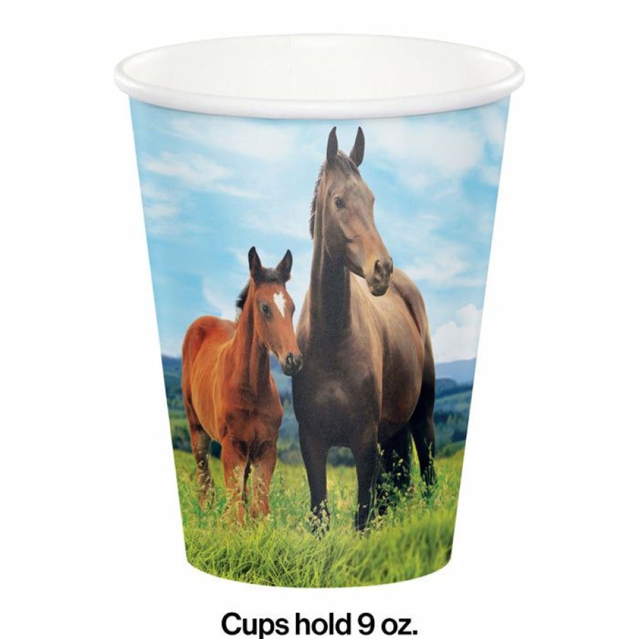 Birthdays * | Creative Converting Horse And Pony Hot/Cold Paper Cups 9 Oz., 8 Ct