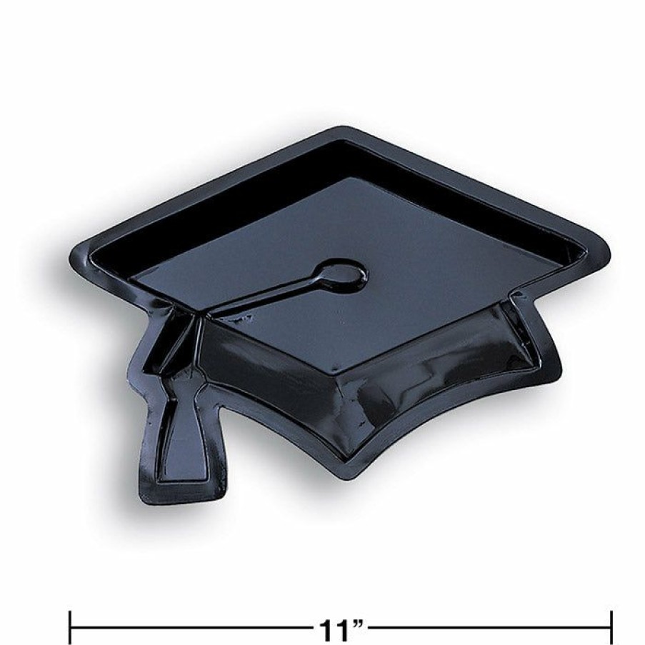 Graduation Party Supplies * | Creative Converting Mortarboard Graduation Serving Tray