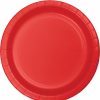 Solid Color Tableware * | Creative Converting Classic Red Paper Plates, 75 Ct