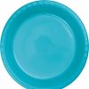 Solid Color Tableware * | Creative Converting Solid Color Tableware Bermuda Blue Plastic Dessert Plates, 20 Ct