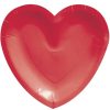 Holidays * | Creative Converting Valentine'S Day Party Decorations Valentines Heart Shaped Plate 8Ct