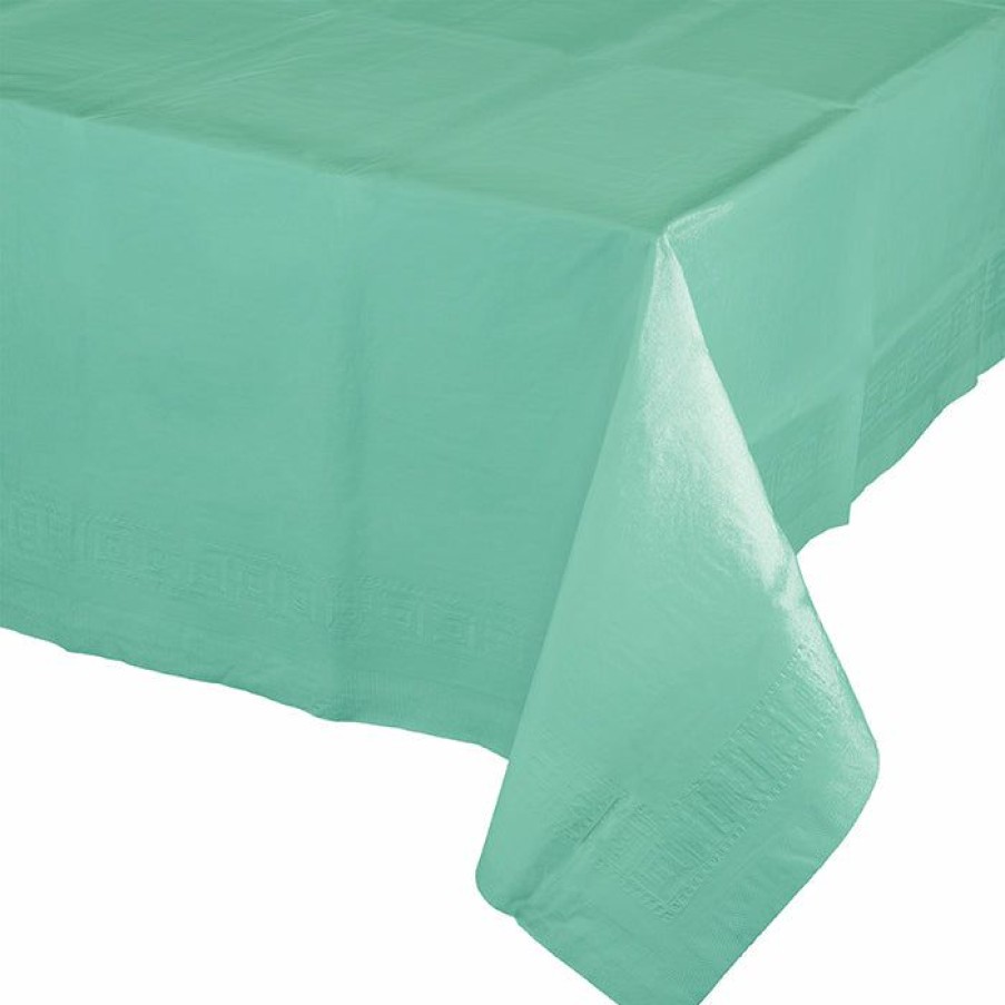 Solid Color Tableware * | Creative Converting Fresh Mint Tablecover 54 X 108 Polylined Tissue