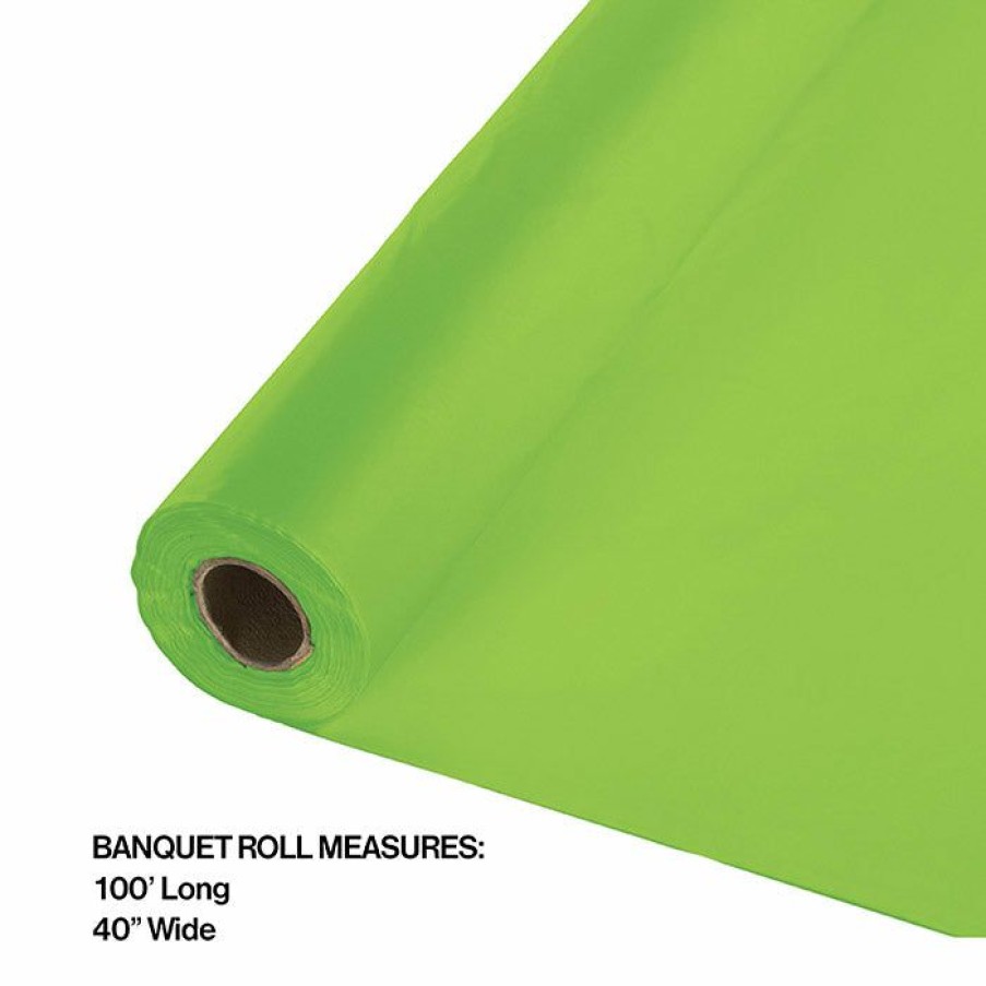 Solid Color Tableware * | Creative Converting Fresh Lime Banquet Roll 40 X 100