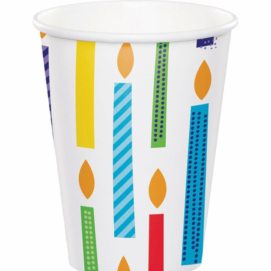 Birthdays * | Creative Converting Bright Birthday Hot/Cold Paper Cups 9 Oz., 8 Ct