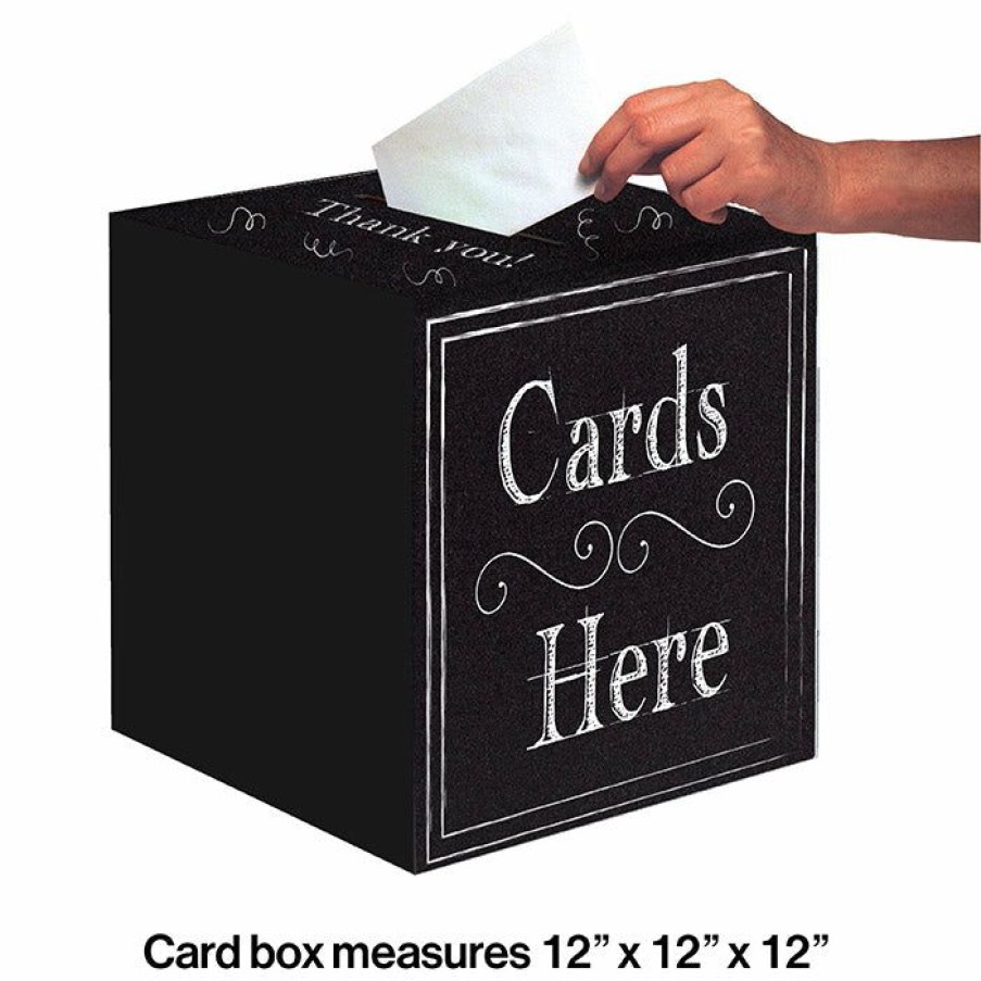 Birthdays * | Creative Converting Chalkboard Card Box Adult Birthday Party Themes