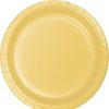 Solid Color Tableware * | Creative Converting Soft Yellow 10Ct Performa Dinner Plate (10/Pkg) Solid Color Tableware