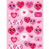 Holidays * | Creative Converting Valentine'S Day Party Decorations Valentines Emoji Hearts Stickers (Case Pack Of 48)