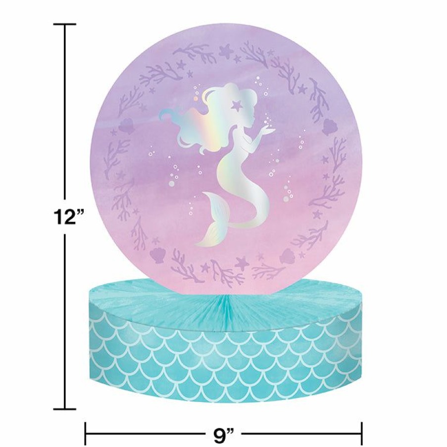 Birthdays * | Creative Converting Iridescent Mermaid Party Centerpiece