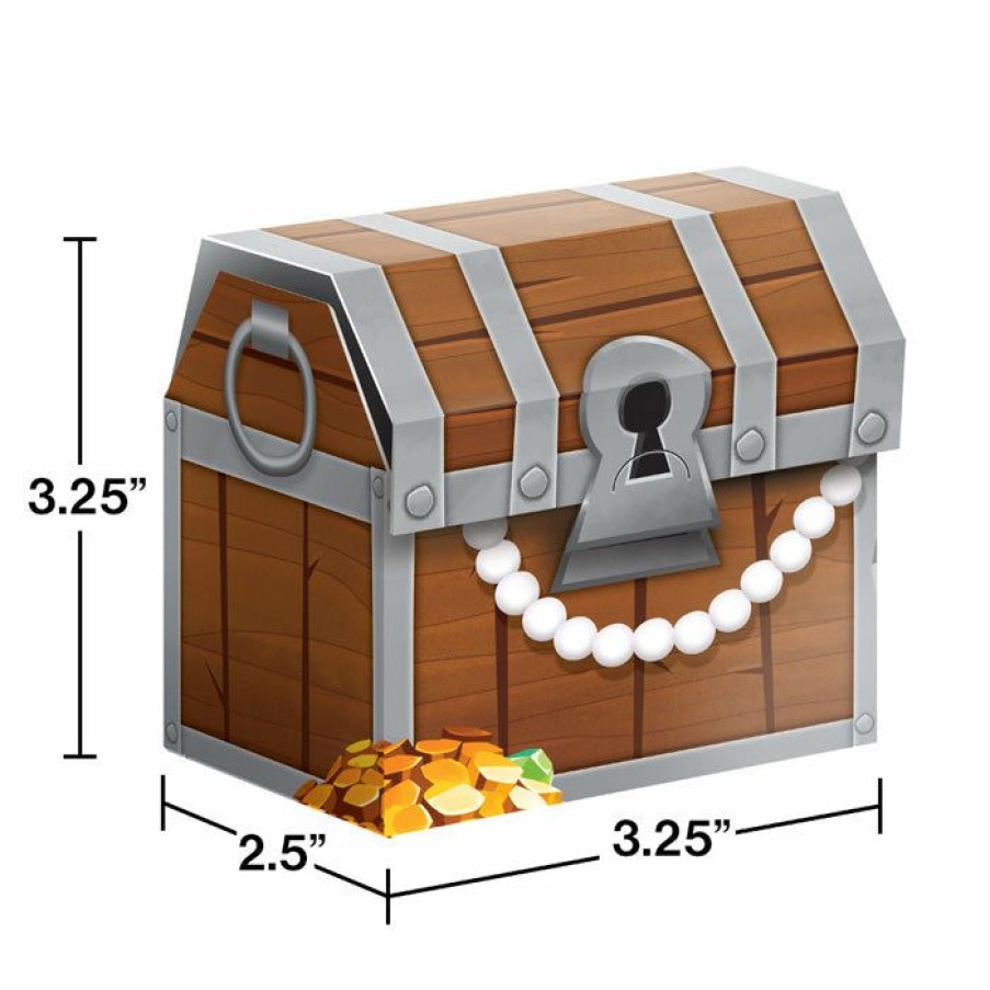 Birthdays * | Creative Converting Pirate Treasure Favor Boxes, 8 Ct