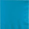 Solid Color Tableware * | Creative Converting Turquoise Luncheon Napkin 3Ply, 50 Ct